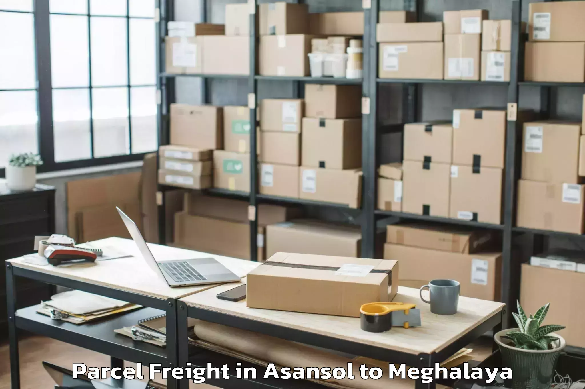 Reliable Asansol to Cmj University Jorabat Parcel Freight